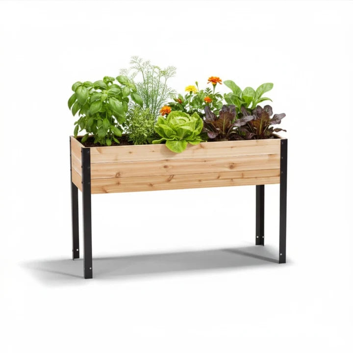 Real Cedar Raised Garden Bed (18" x 48")