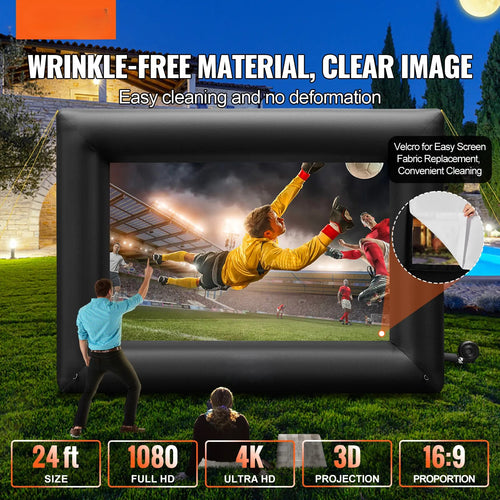 24FT Giant Inflatable Outdoor Movie Screen Kit