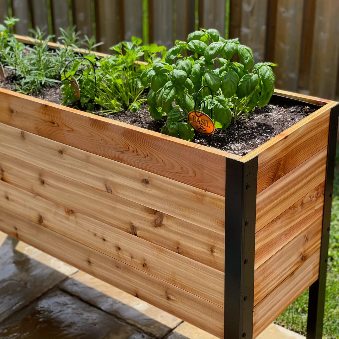 Real Cedar Raised Garden Bed (18" x 48")