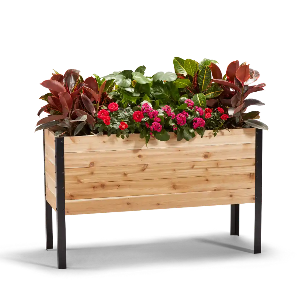 Real Cedar Raised Garden Bed (18" x 48")