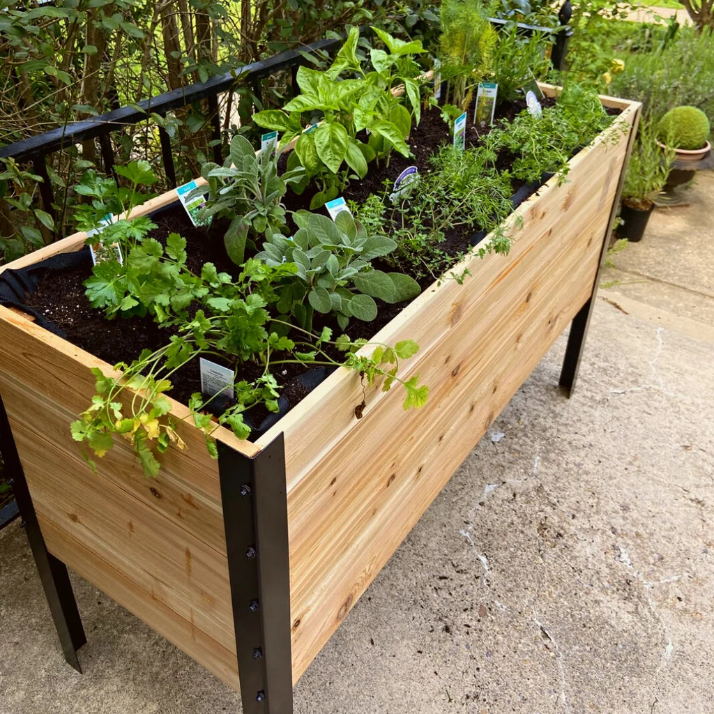 Real Cedar Raised Garden Bed (18" x 48")