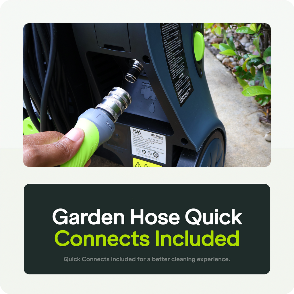 Heavy-Duty Electric Pressure Washer with Hose Reel and Surface Cleaner Kit