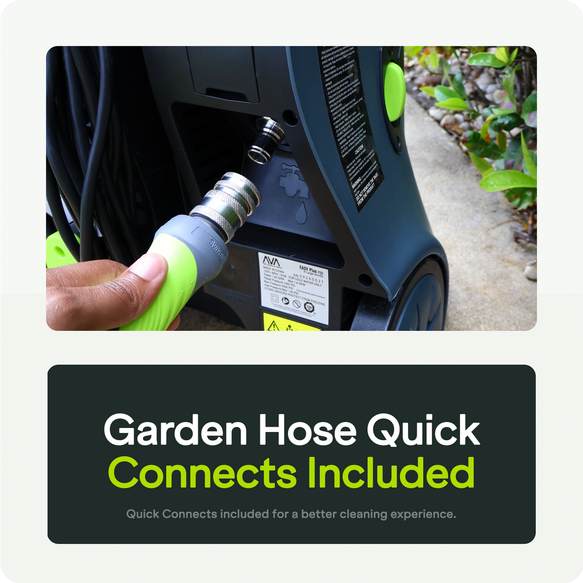 Heavy-Duty Electric Pressure Washer with Hose Reel and Surface Cleaner Kit