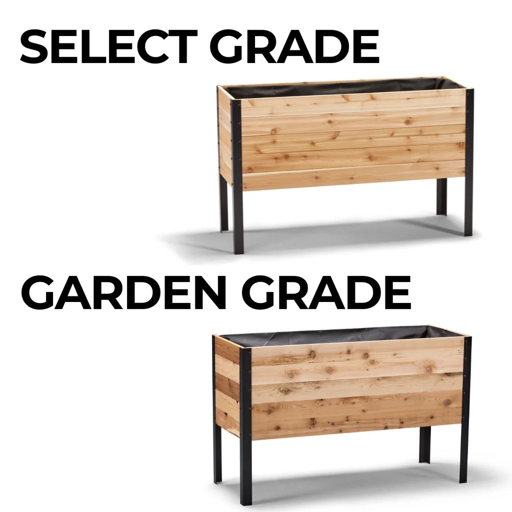 Real Cedar Raised Garden Bed (18" x 48")