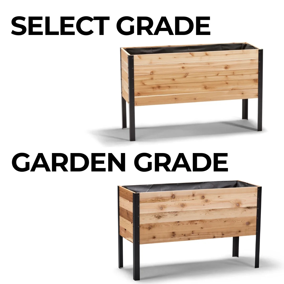 Real Cedar Raised Garden Bed (18" x 48")
