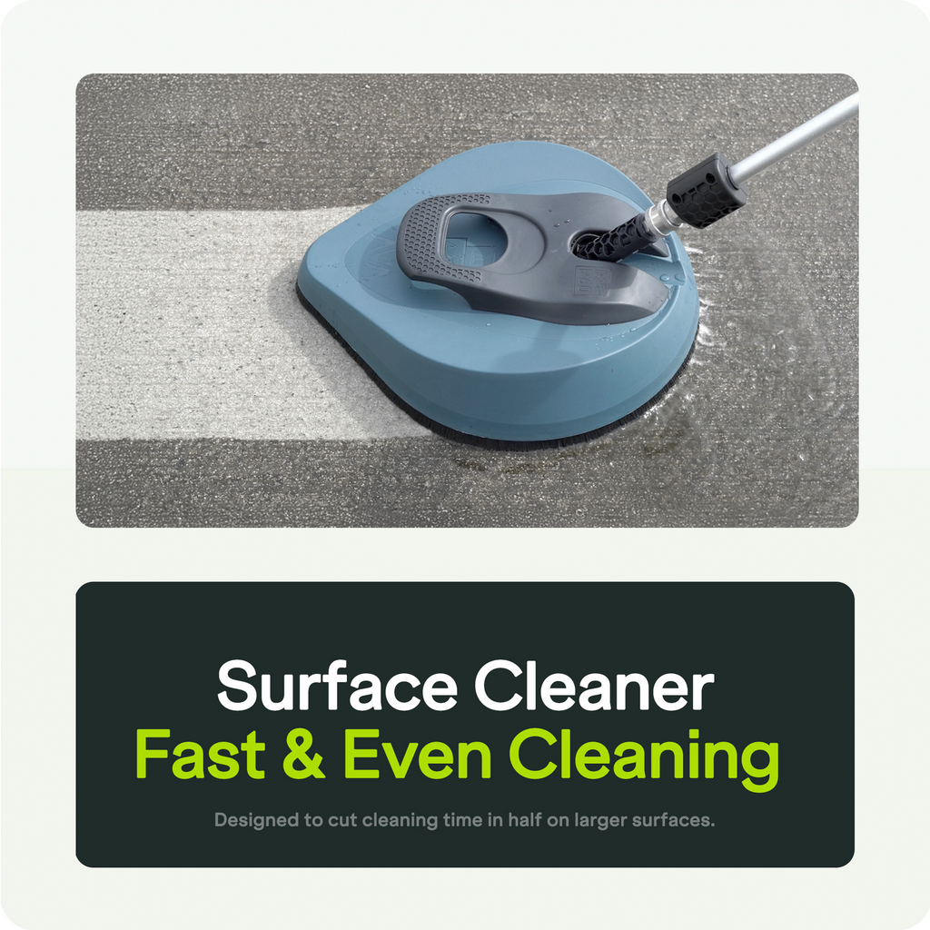 Heavy-Duty Electric Pressure Washer with Hose Reel and Surface Cleaner Kit