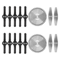 16 replacement blades for 3-in-1 grass trimmer