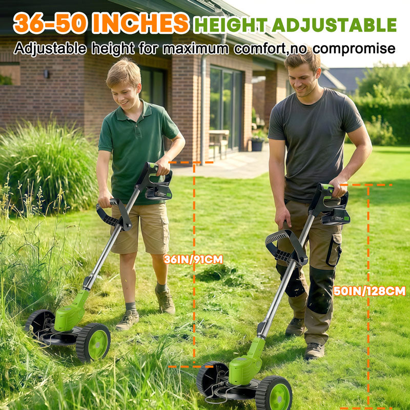 3-in-1 Cordless Electric Weed Wacker & Lawn Mower Pro