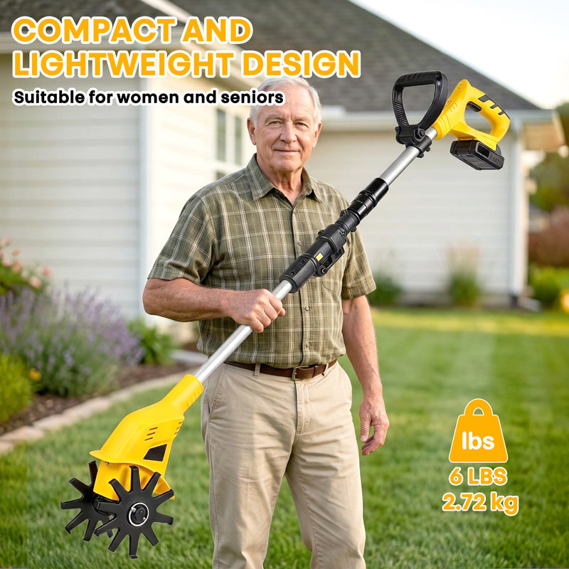 Cordless Electric Tiller and Garden Cultivator